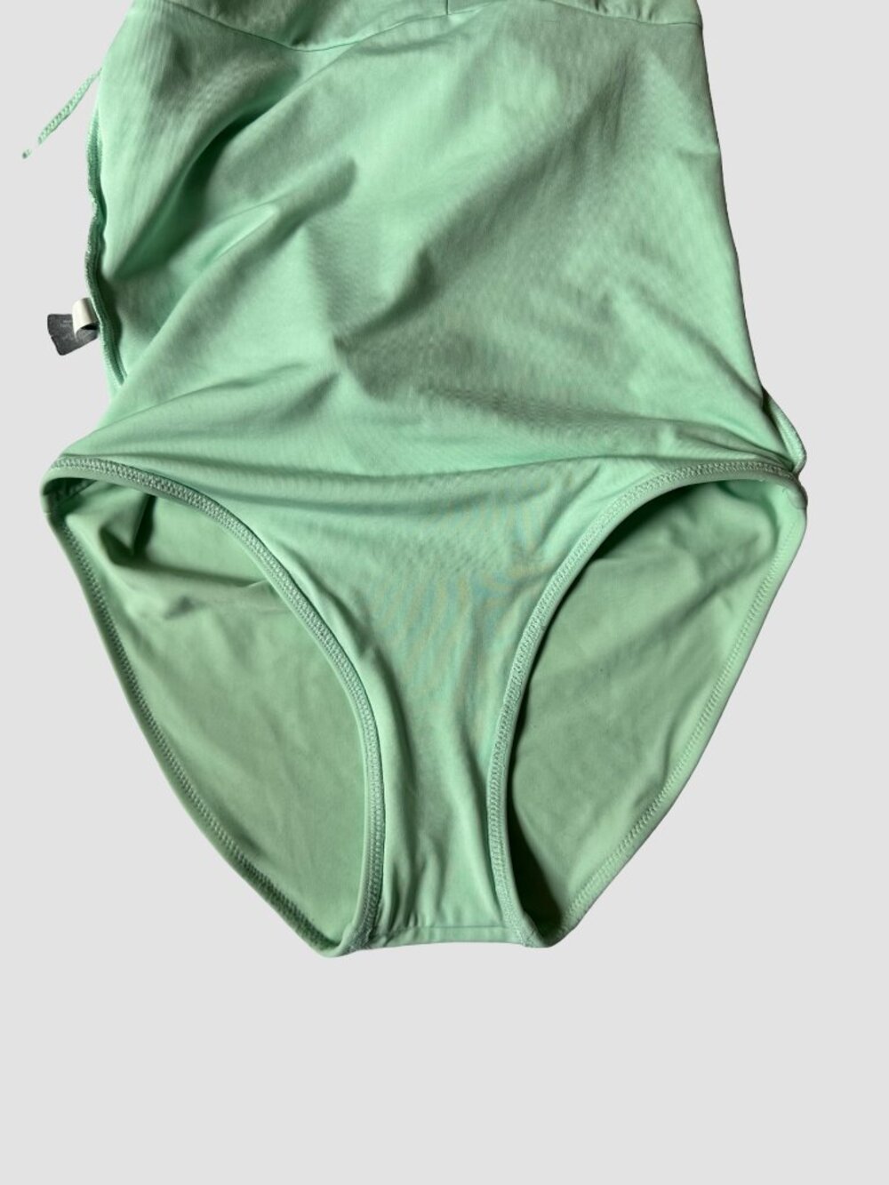 Aerie Green Lace One Piece Swimsuit Sexy Halter Tie Lace Back Womens Size S/P - Picture 9 of 9